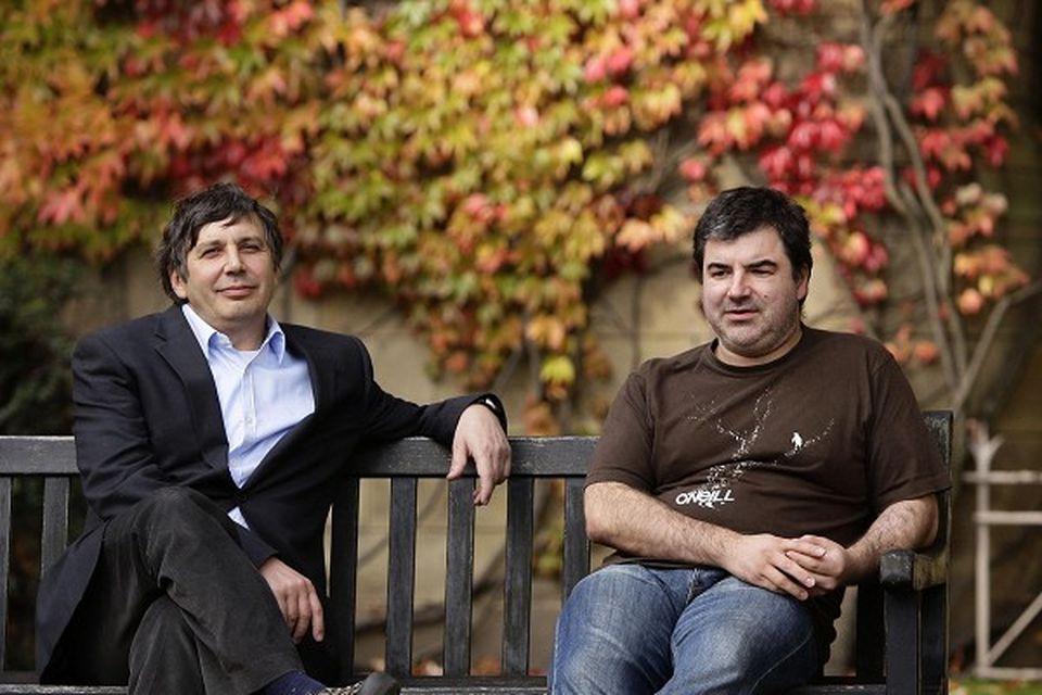 Andrej Gejm e Konstantin Novoselov i padri del grafene (Belfast Telegraph 2010)